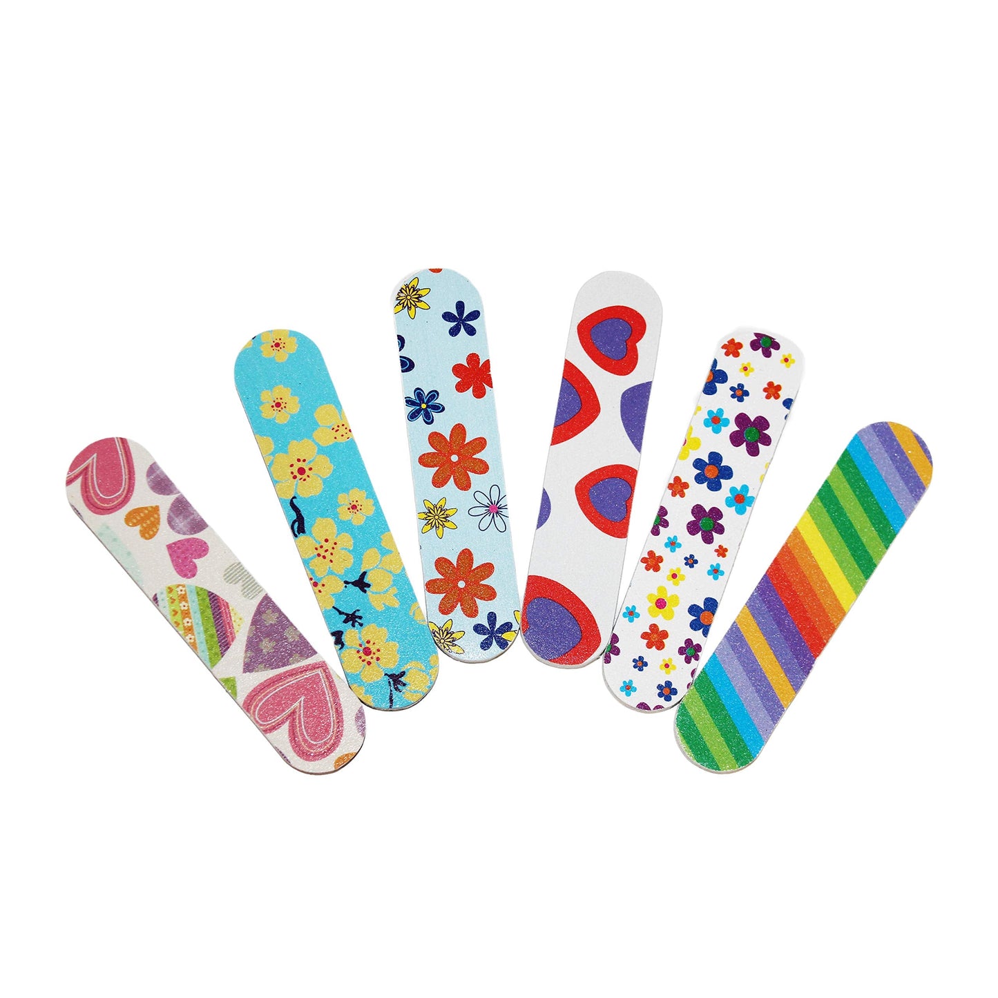 ZMOI (1 Dozen) Colorful Girly Mini Emery Board Nail Files Beauty & Personal Care ZMOI