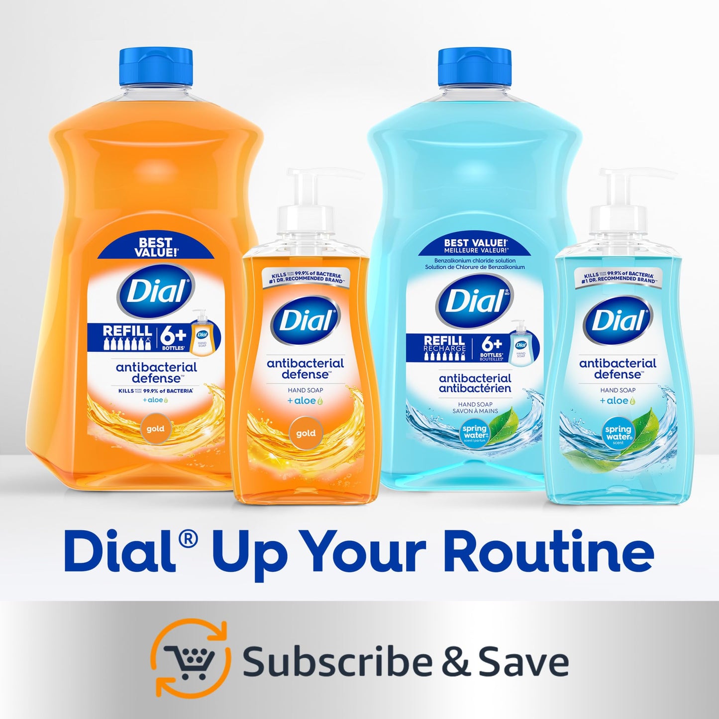 Dial Antibacterial Liquid Hand Soap, White Tea, 11 fl oz (Pack of 4) Beauty & Personal Care Dial