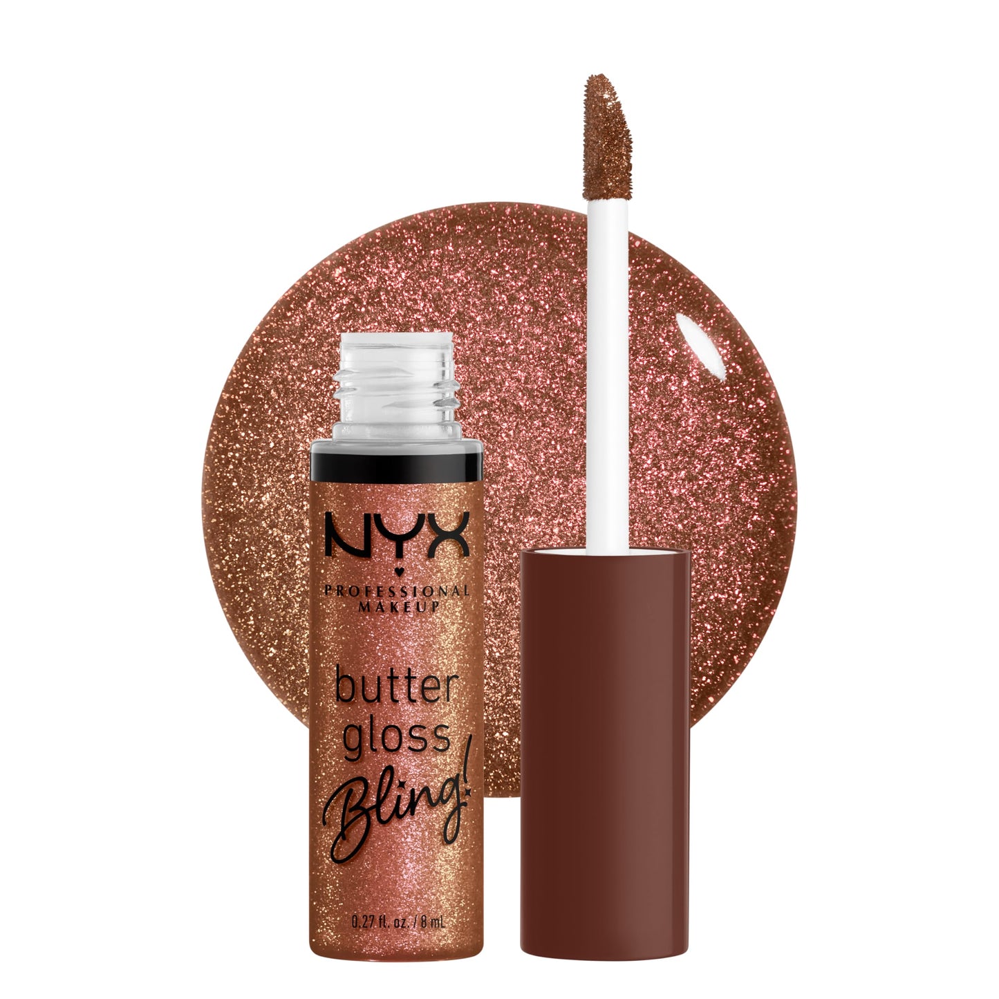 NYX PROFESSIONAL MAKEUP Butter Gloss Bling Lip Gloss, Non Sticky and Shiny Vegan Lip Makeup - Hustla Beauty & Personal Care NYX PROFESSIONAL MAKEUP