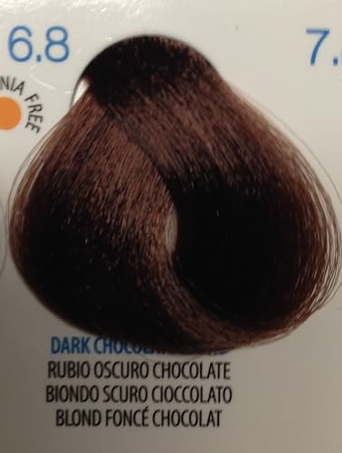 JAS Permanent Hair Color Cream with Vitamin C 3.4 Oz (Jas Color- Dark Chocolate Blond (6.8)) Beauty & Personal Care JAS