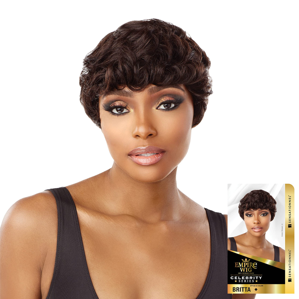 Sensationnel Empire Human Hair Wig-Britta Celebrity, T2/350