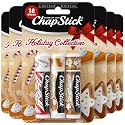 ChapStick Bulk Lip Balm, Holiday Variety 3-Packs x 6 (18 Sticks) - Candy Cane, Sugar Cookie, and Pumpkin Pie Flavored Lip Moisturizers, Stocking Beauty & Personal Care ChapStick
