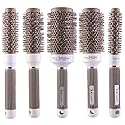 PERFEHAIR Round Thermal Brush Set, Professional Nano Ceramic & Ionic Barrel Hair Styling Blow Drying Curling Brush, 5 Different Sizes Beauty & Personal Care PERFEHAIR