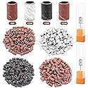 Rolybag Sanding Bands for Nail Drill 240 Pieces 3 Color Coarse Fine Grit Efile Sand Set 80#120#180#240#,2 Pieces 3/32 Inch Nail Drill Bits Beauty & Personal Care Rolybag