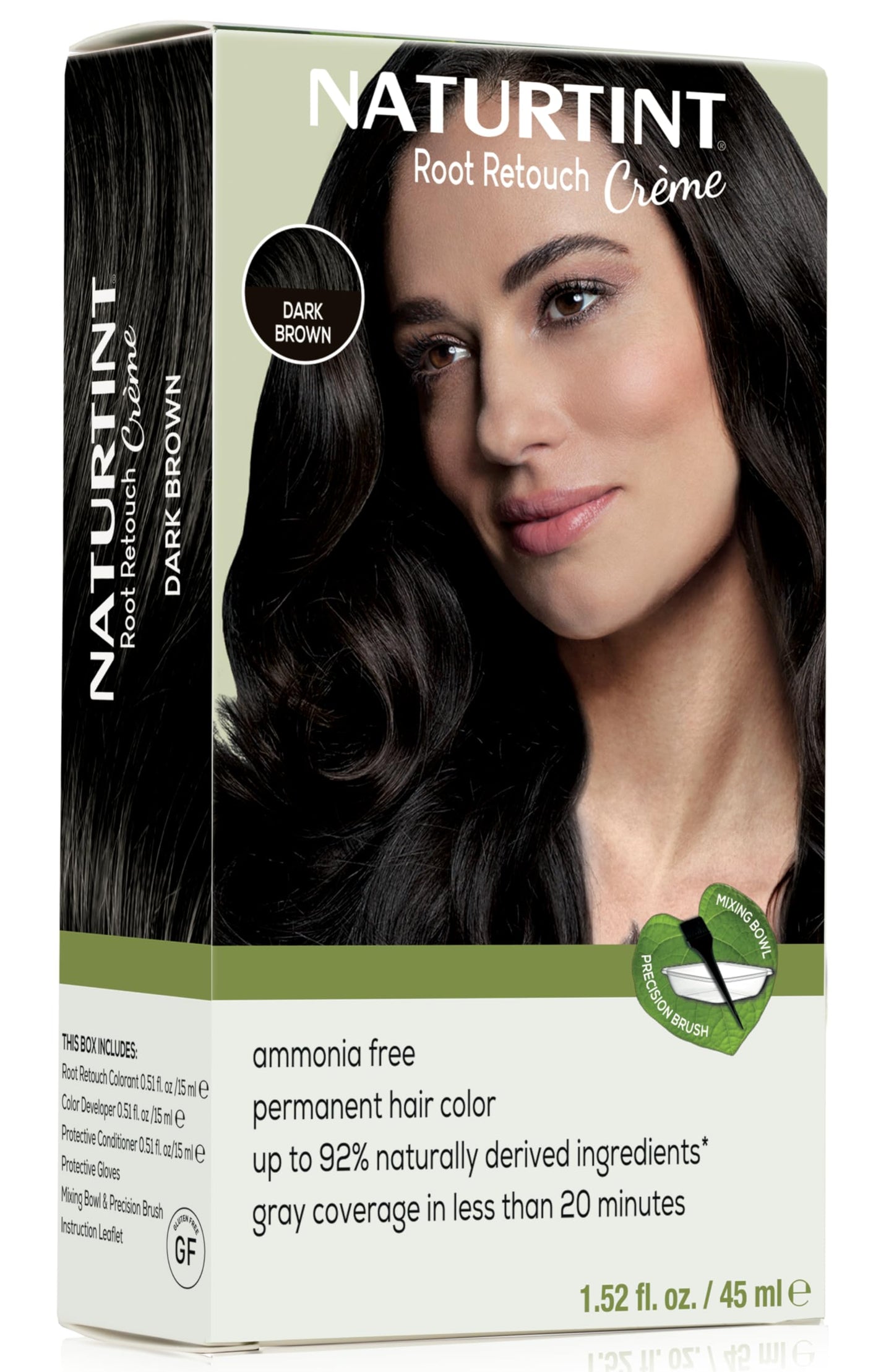 Naturtint Dark Brown Root Retouch Crème Permanent Hair Color - Ammonia Free, Conceal Grays, No Artificial Scent, 1.52 Fl Oz Beauty & Personal Care Naturtint
