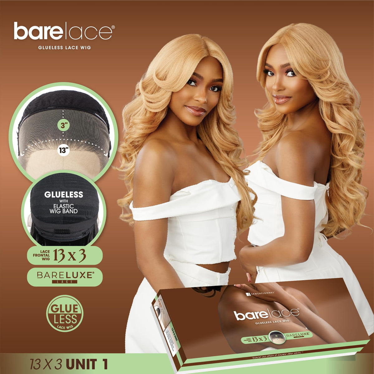 Sensationnel Bare Lace 13x3 Lacewig - Unit 1