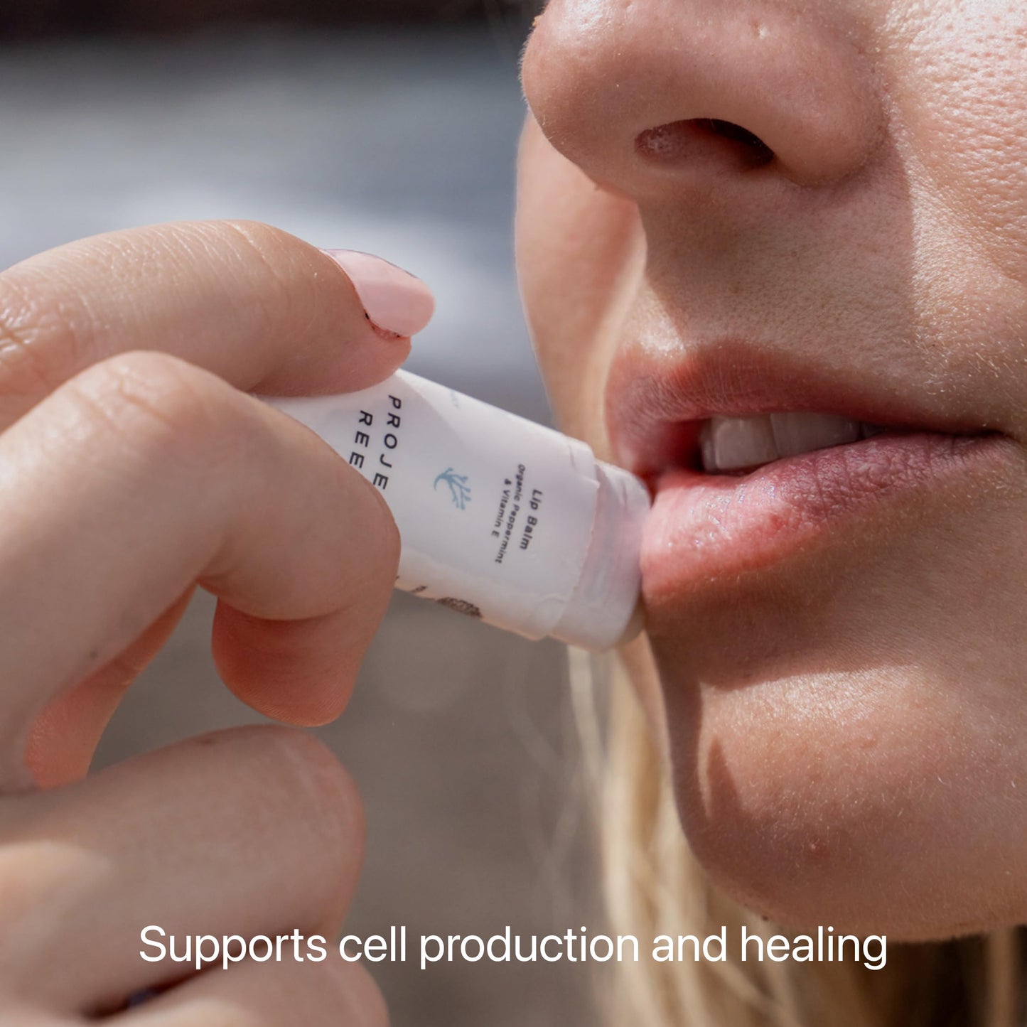 Project Reef Herbal Peppermint Lip Balm - Vegan, Reef-Safe & Hydrating Lip Care with Organic Peppermint, Shea Butter & Vitamin E - Natural Sunburn Beauty and Personal Care Project Reef