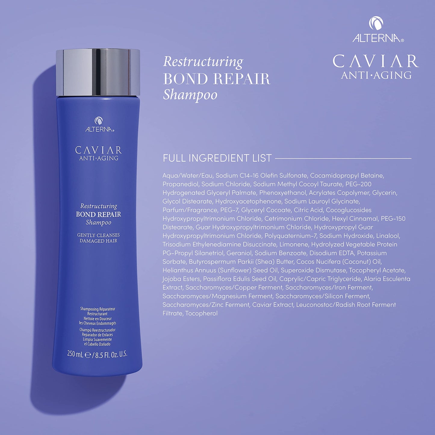 Alterna Caviar Anti-Aging Restructuring Bond Repair Shampoo/ Conditoner Set, 8.5 Fl Oz (Pack of 2) Beauty & Personal Care Alterna