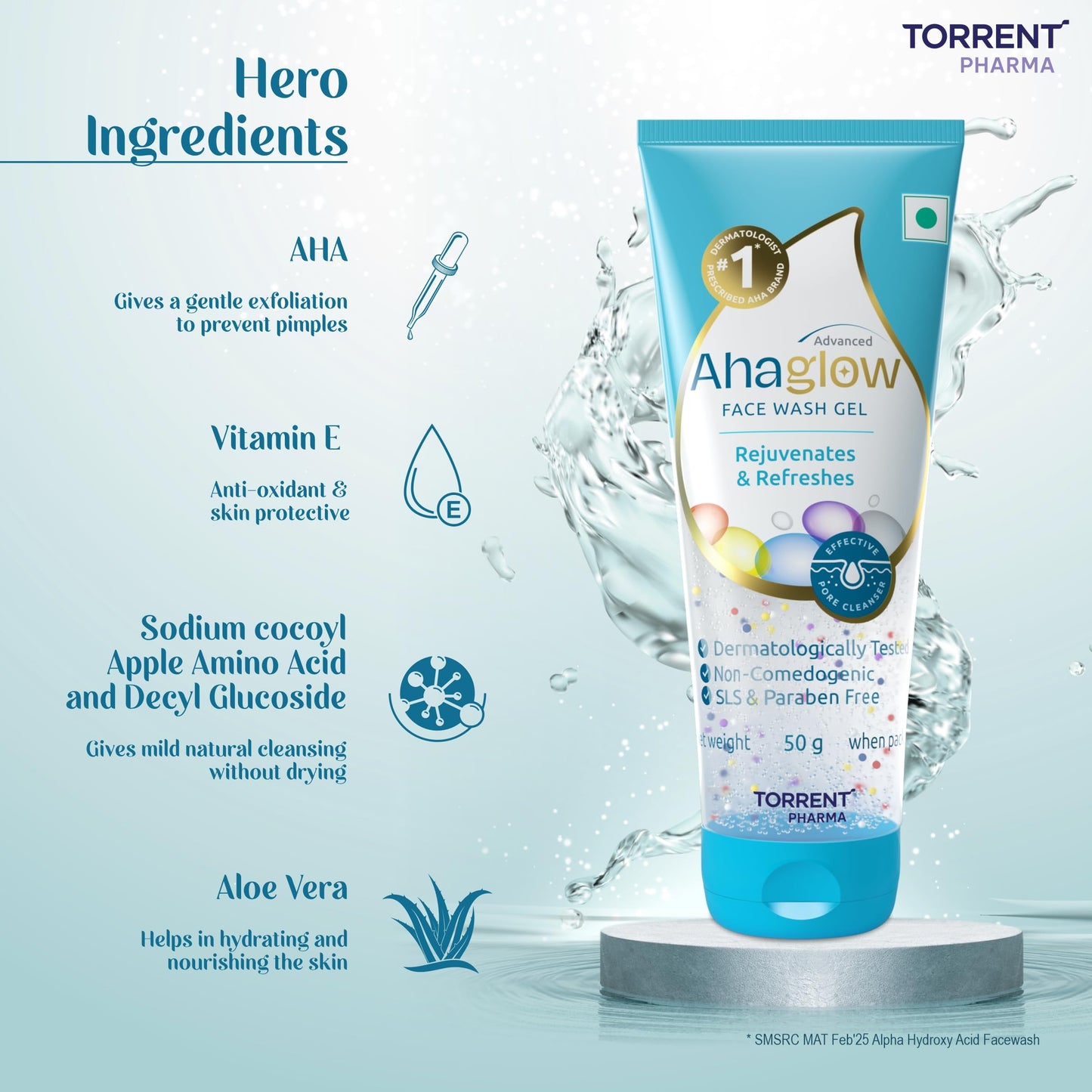 AHAGLOW FACE WASH 50GM Beauty & Personal Care AHAGLOW