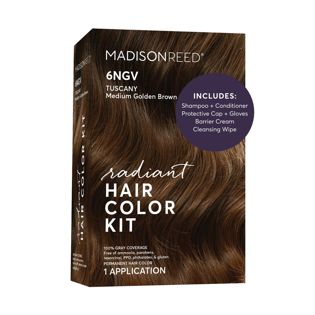 Madison Reed Radiant Hair Color Kit - 6NGV Medium Golden Brown (Tuscany Brown), Salon-Quality Permanent Hair Dye, Superior Gray Coverage & Dimensional Beauty & Personal Care Madison Reed