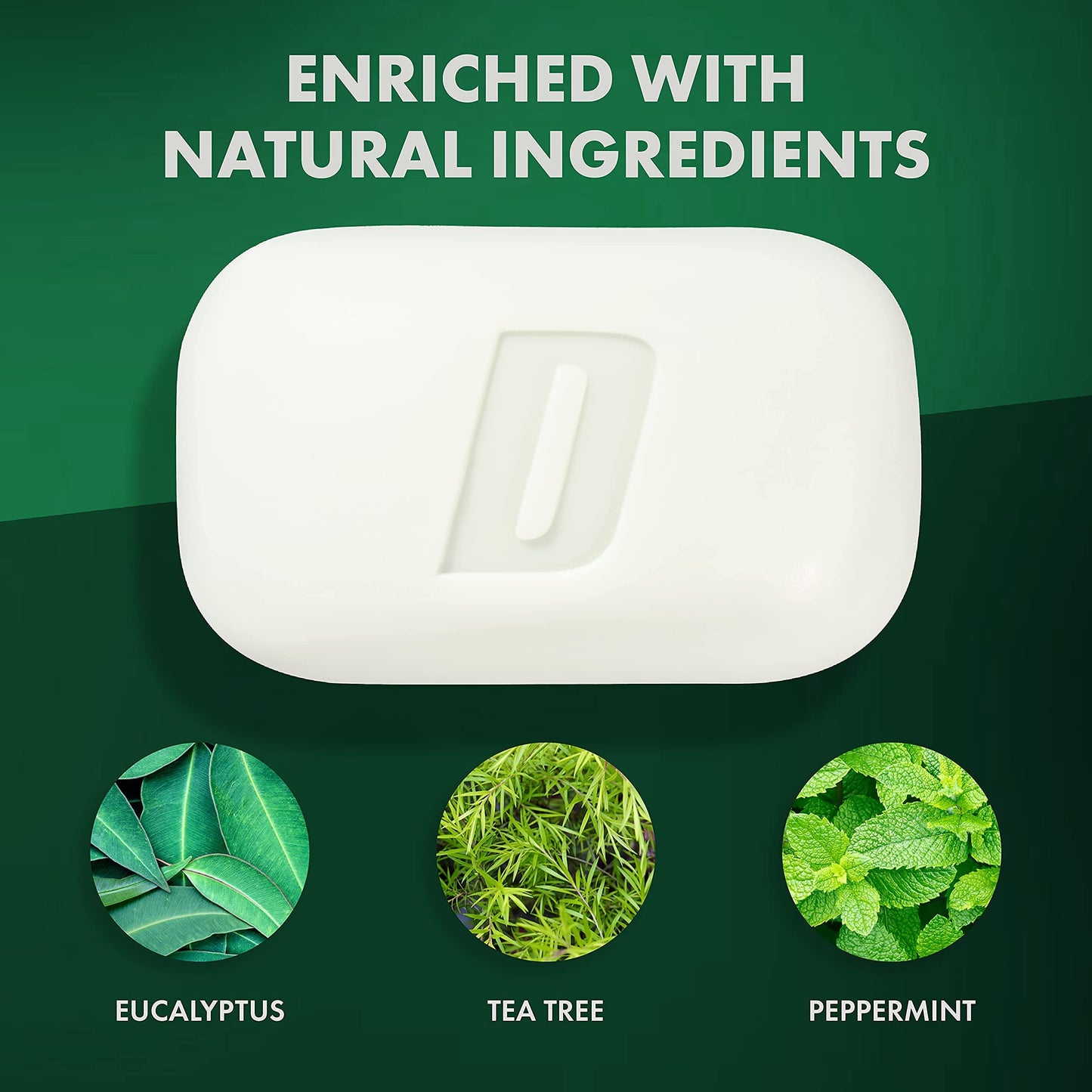 Defense Soap All Natural Peppermint Bar Soap for Men | Made by Wrestlers with Tea Tree Oil & Eucalyptus Oil to Promote Healthy Skin Beauty & Personal Care Defense Soap