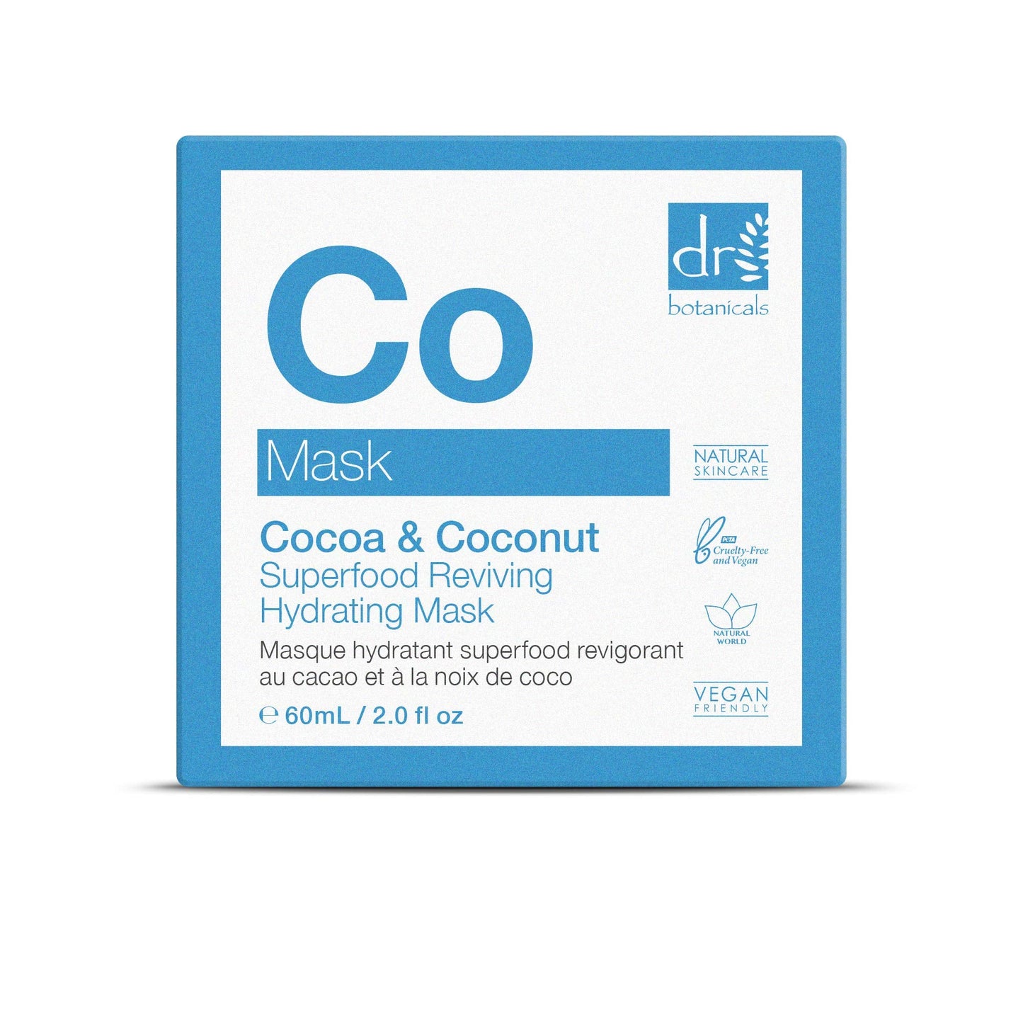Dr Botanicals Natural Skincare Cocoa & Coconut Superfood Reviving Hydrating Mask 60ml/2.02 Fl Oz Beauty & Personal Care Dr Botanicals