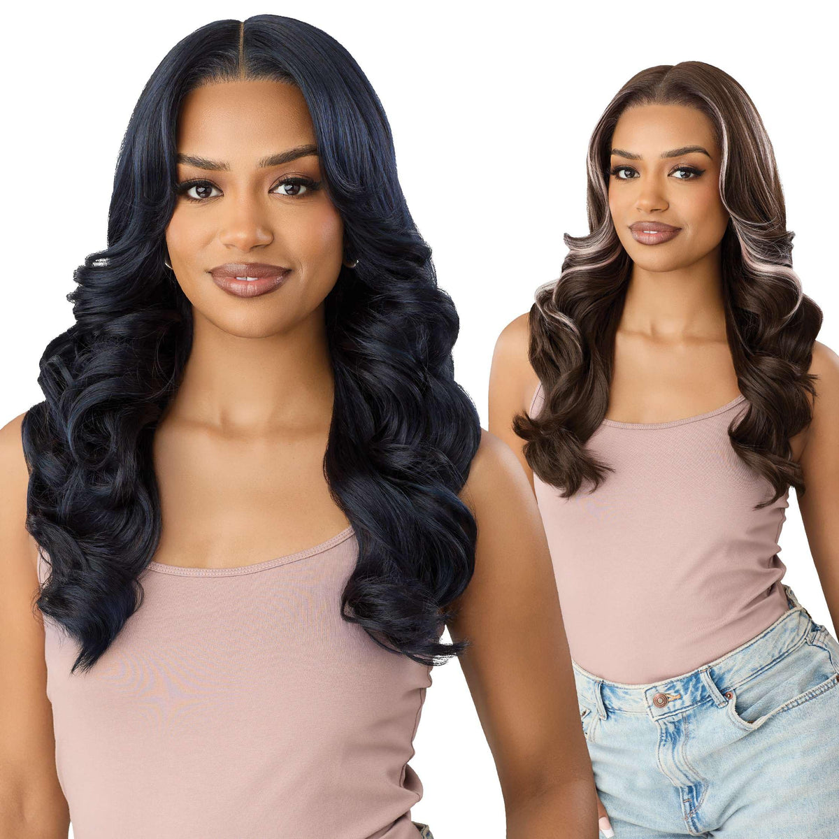 Outre Lace Front Wig - Melted Hairline - MH 137 (OFF BLACK 1B)