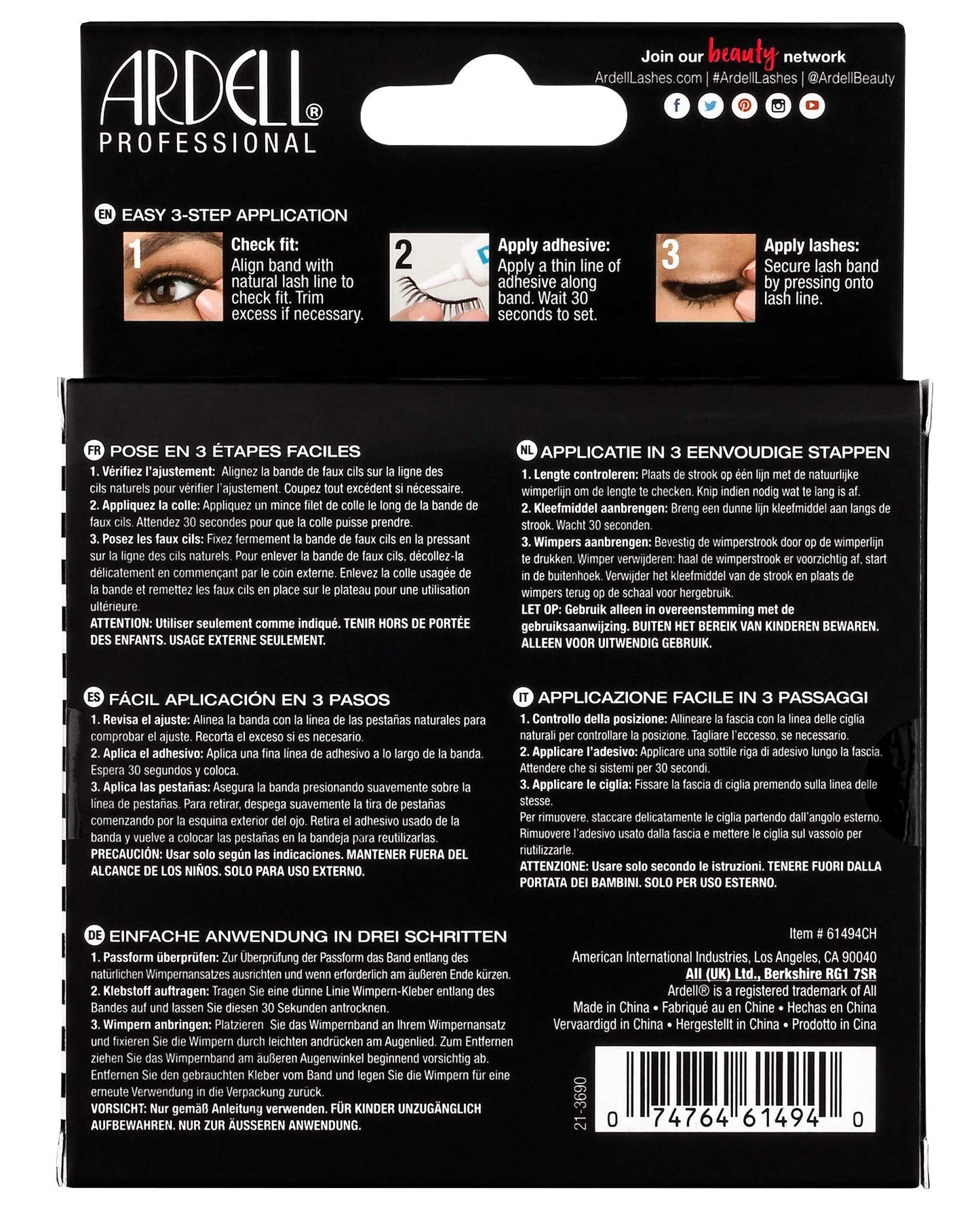 THE Best 4 Pairs Ardell Demi Wispies Natural Multipack False Eyelashes Fake Eye Lashes Beauty & Personal Care Ardell