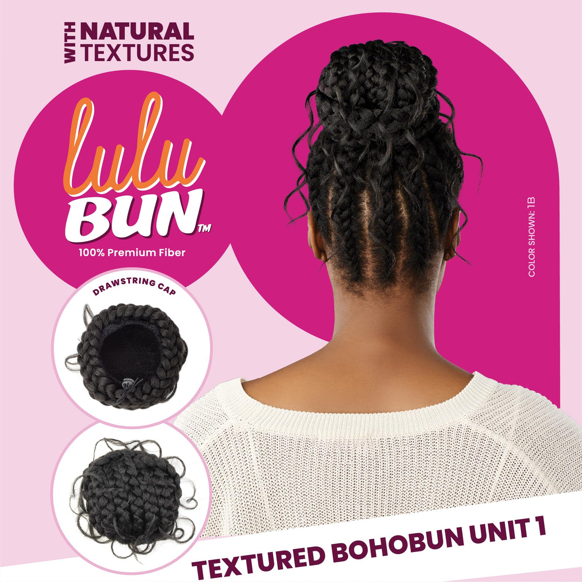 Sensationnel Lulu Bun Hairextensions-Boho Unit 1,M44