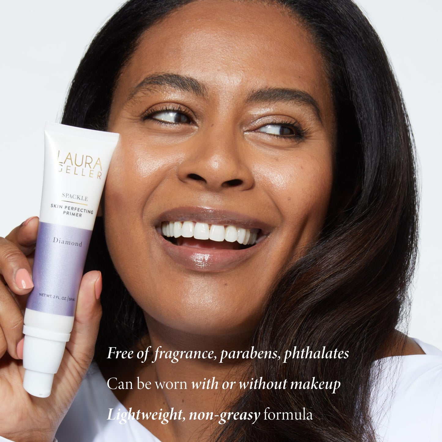 LAURA GELLER NEW YORK Spackle Primer - Diamond - Super-Size 2 Fl Oz - Hyaluronic Acid Makeup Primer for Mature Skin Beauty & Personal Care LAURA GELLER NEW YORK