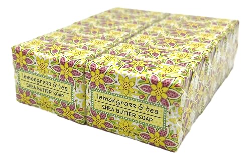 Greenwich Bay Trading Co., Lemongrass and Tea Shea Butter Soap, Set of 12 Bars, 2 Ounces Each Beauty & Personal Care Greenwich Bay