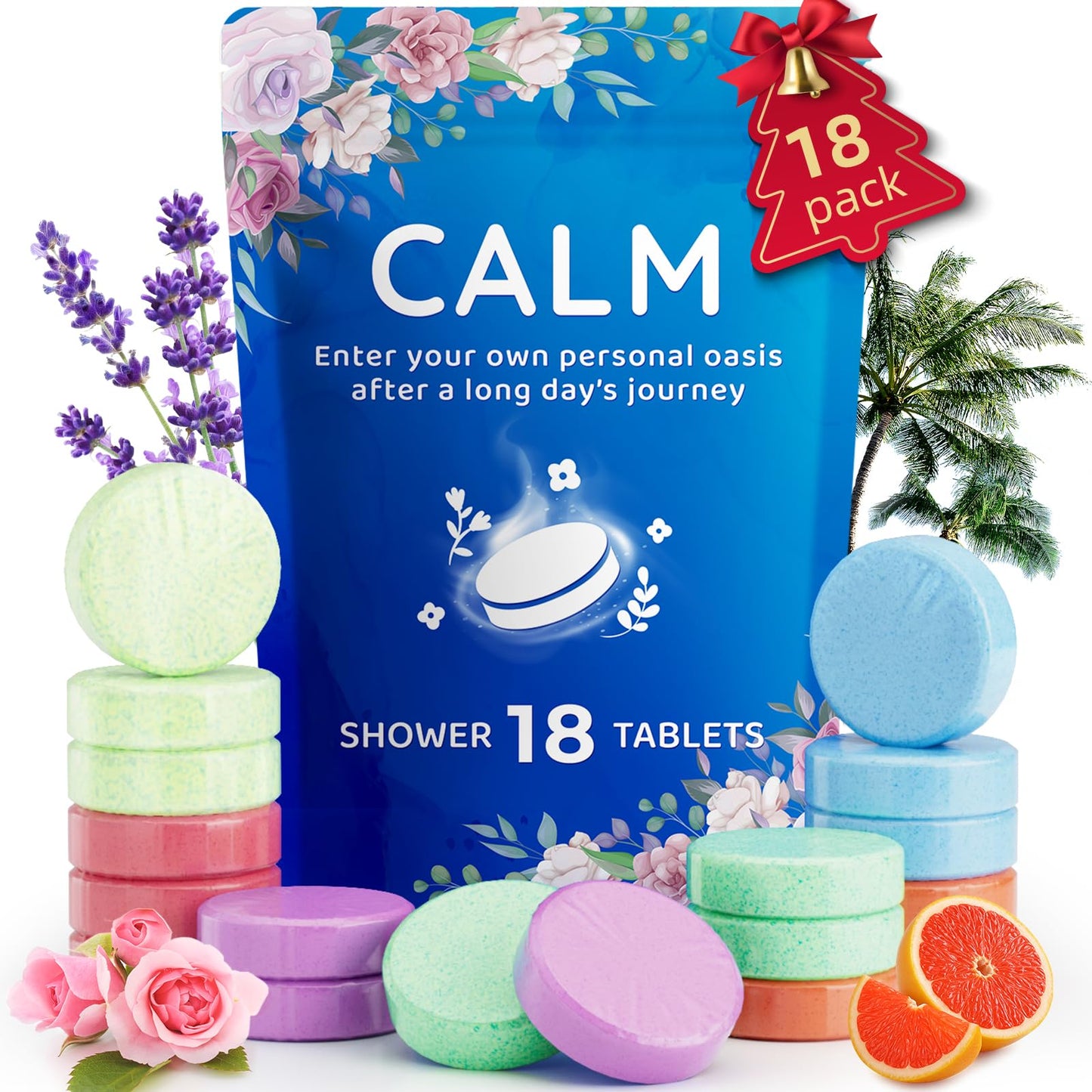 Fizzgarden 18-Pack Shower Steamers Aromatherapy, Shower Bath Bombs with Individually Wrapped, Variety Shower Tablets, Mothers Day Presents for Mom Beauty and Personal Care Fizzgarden