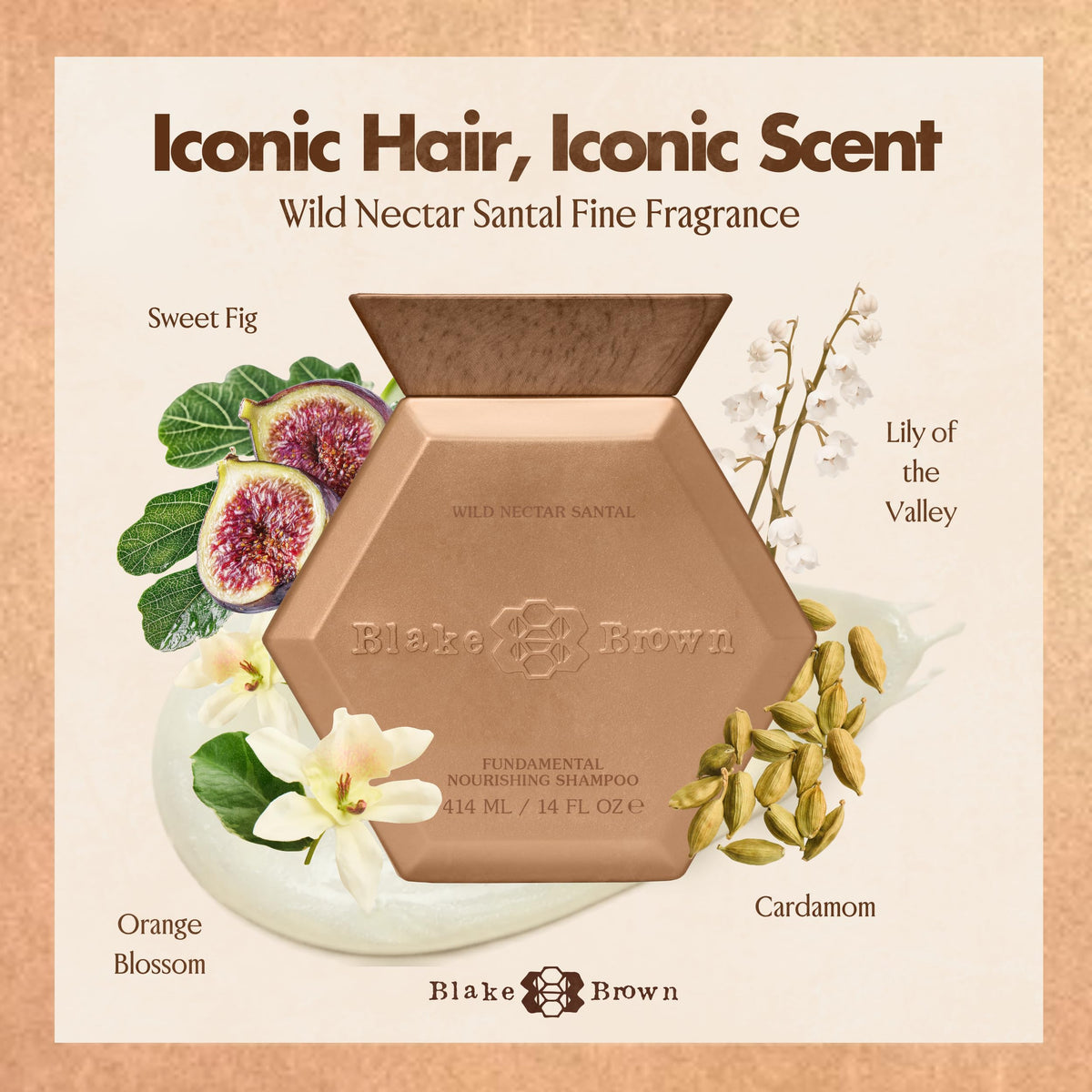 BLAKE BROWN | Fundamental Nourishing Shampoo - Wild Nectar Santal | 8 FL OZ