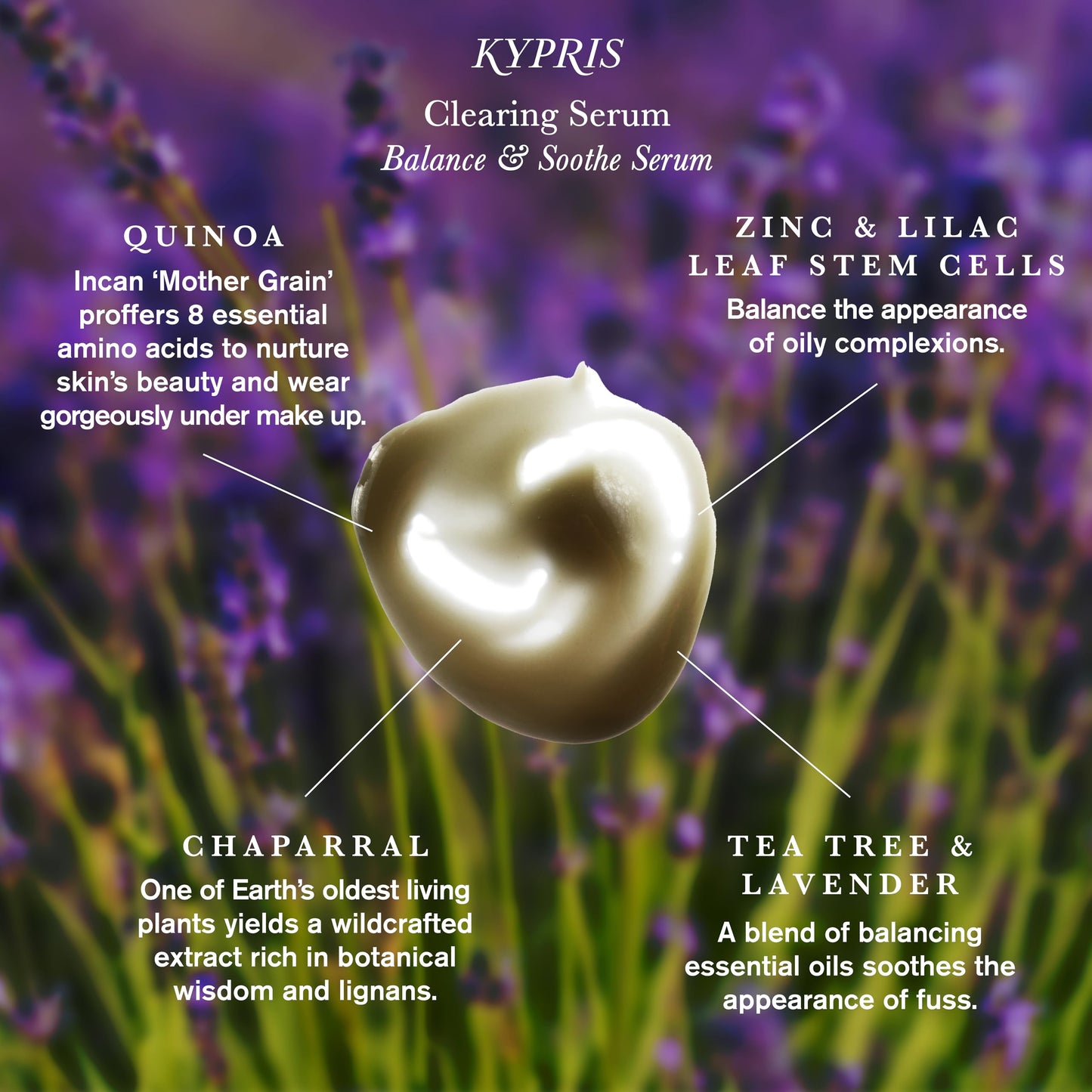 KYPRIS, Clearing Serum - Balance & Soothe Facial Serum, Zinc PCA & Sweet Iris Stem Cells (1.59 fl oz / 47 ml) Beauty & Personal Care KYPRIS