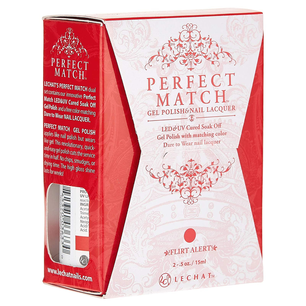 LeChat Perfect Match Gel Polish, Flirt Alert, 0.5 Ounce (PMS187)