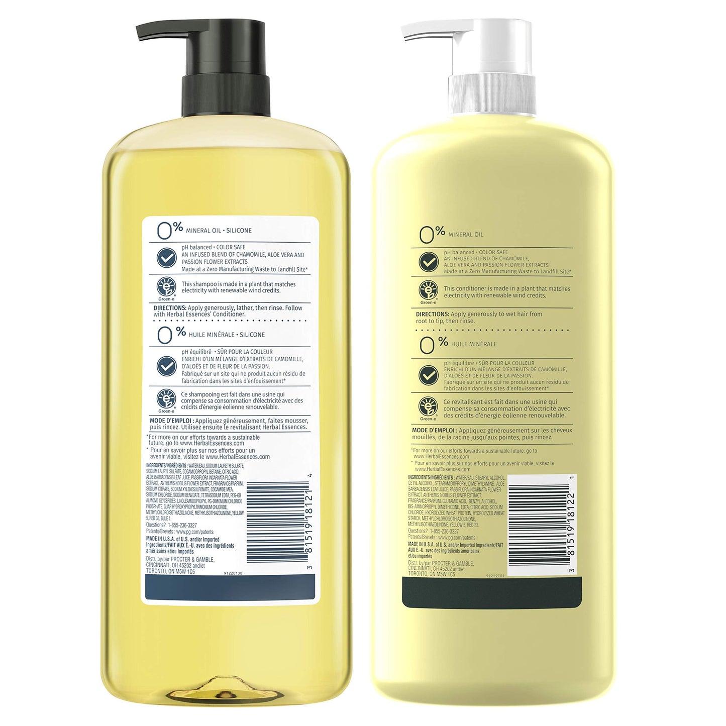 Herbal Essences Shine Collection Shampoo and Conditioner Bundle, with Chamomile, Color Safe, 33.8 Fluid Ounce Beauty & Personal Care Herbal Essences