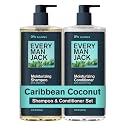 Every Man Jack Men's Shampoo and Conditioner Set - Caribbean Coconut - Sulfate Free - Made w/Plant Powered Moisturizing Ingredients like Coconut Beauty & Personal Care Every Man Jack
