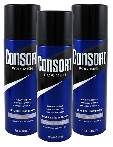 Consort Hair Spray 8.3 Ounce Regular Hold Aerosol (Pack of 3) Beauty & Personal Care Consort