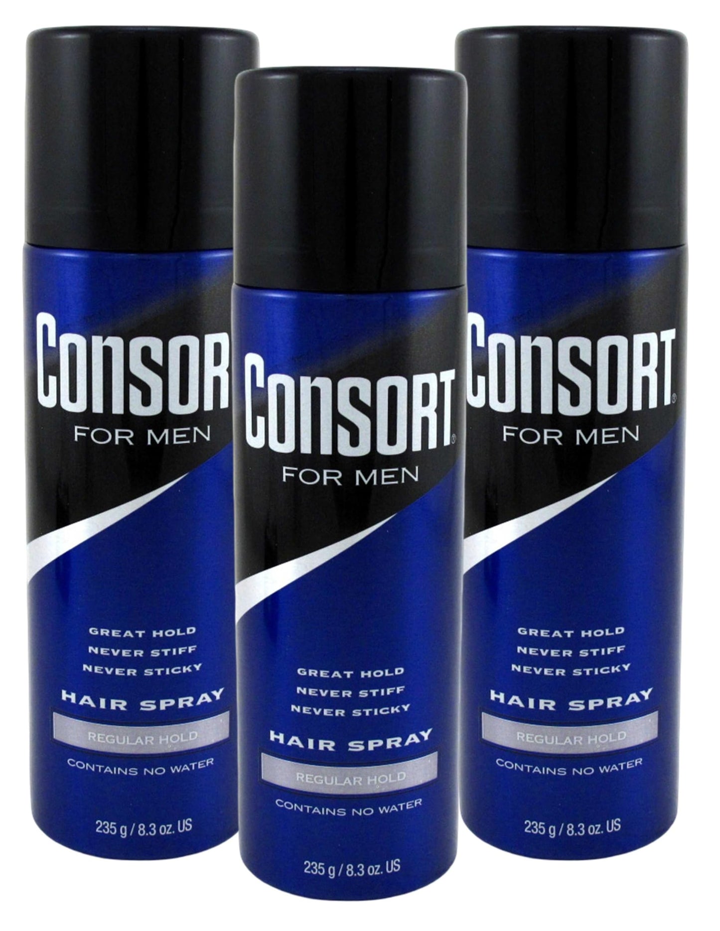 Consort Hair Spray 8.3 Ounce Regular Hold Aerosol (Pack of 3) Beauty & Personal Care Consort