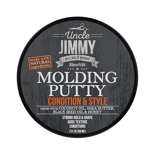 Uncle Jimmy Products Molding Putty Flexible Hold, No Shine, Sculpting & Styling Putty, Long Lasting Definition & Texture, No Flakes, All Hair Types 2 Beauty & Personal Care Uncle Jimmy