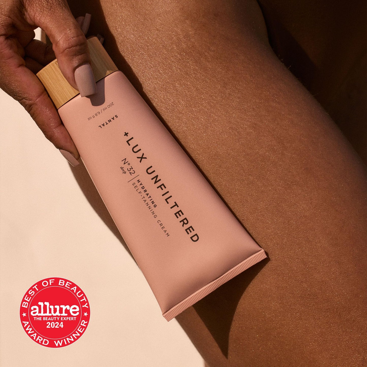 + Lux Unfiltered N°32 Deep Gradual Self Tanner, Hydrating Self Tanning Lotion with Shea Butter & Squalane - Non-Sticky, No Transfer, Natural-Looking Beauty & Personal Care + Lux Unfiltered