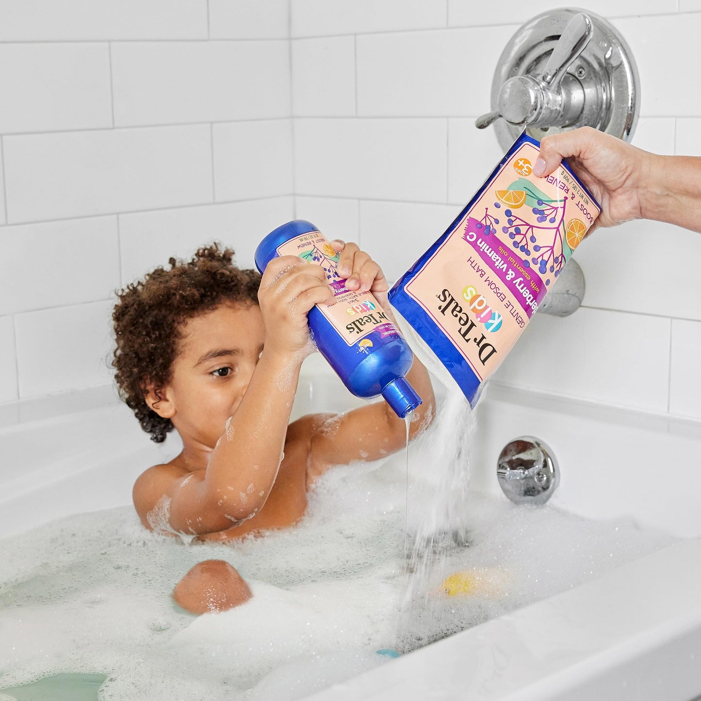 Dr Teal's Kids 3-in-1 Elderberry Bath: Bubble Bath, Body Wash & Shampoo, 20 fl oz. Beauty & Personal Care Dr Teal's