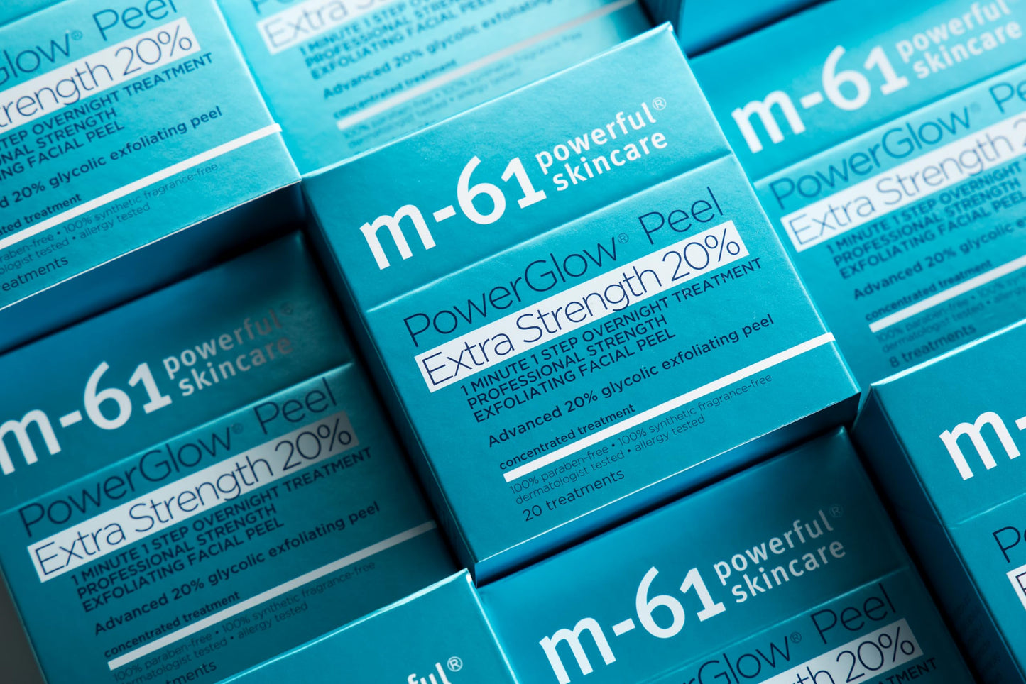 m-61 PowerGlow Peel Extra Strength 20% | Professional Strength Exfoliating Facial Peel With Advanced 20% Glycolic Acid - 8 Treatments Beauty & Personal Care m-61
