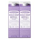 Dr. Bronner's Magic Soap-Pure-Castile Liquid Refill (Lavender, 32 ounce, 2-Pack) - Made with Regenerative Organic Certified Oils, For Body, Hair Beauty & Personal Care Dr. Bronner's