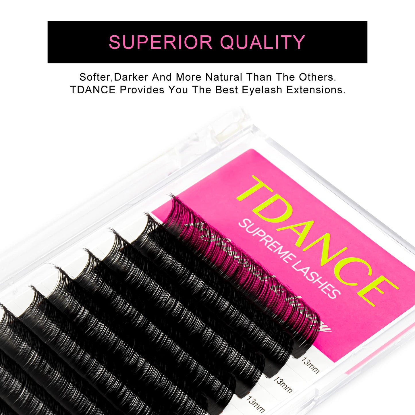 TDANCE Lash Extension Matte Black Eyelash Extension C CC D DD J B L Curl Volume & Classic Lash Extensions 0.03-0.18mm Thickness Professional Salon Beauty & Personal Care TDANCE