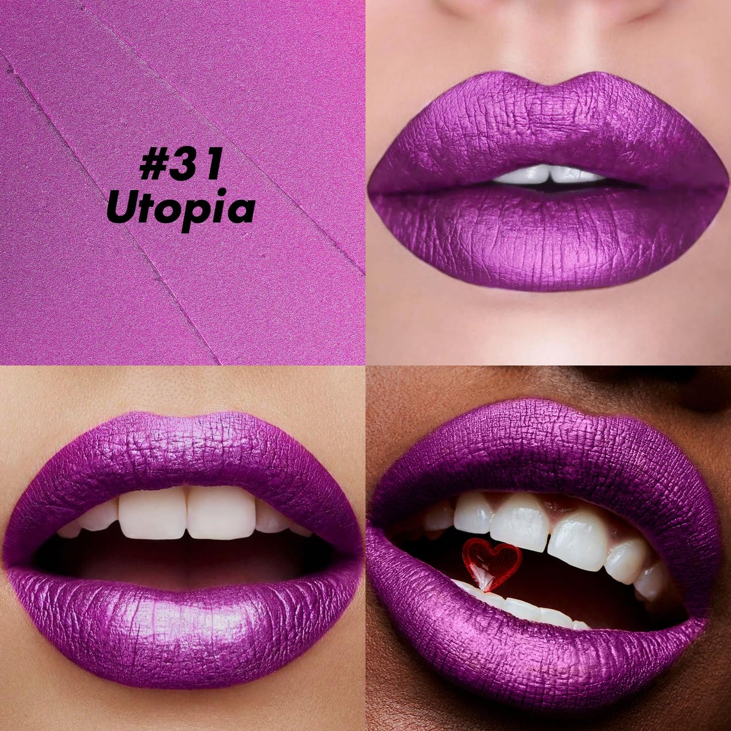 FOCALLURE Ultra Chic Lipstick,Rich Vitamin E Lip Crayon,Lightweight Color without Drying or Fading,Long Lasting Lips Makeup,#31 Utopia Beauty & Personal Care FOCALLURE