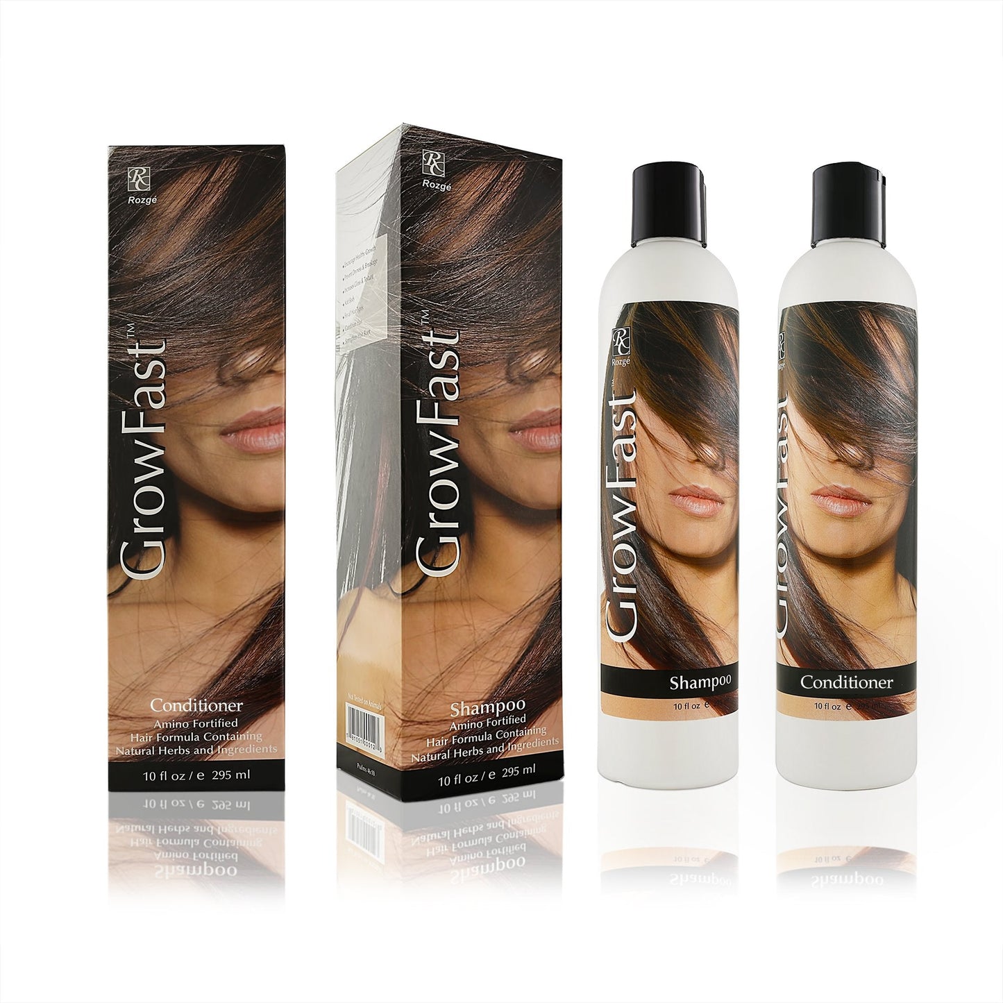 Rozge Hair Growth Shampoo and Conditioner for Men and Women, Unscented, 1 Count Beauty & Personal Care Rozgé Cosmeceutical Company