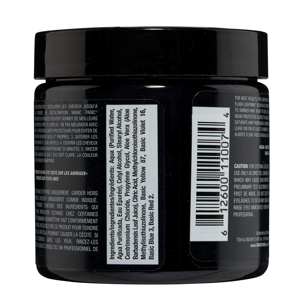 MANIC PANIC Classic Raven Semi Permanent Hair Color - Cool-Toned Black Hair Dye for Women & Men That Lasts 4-6 Weeks - Vegan, Ammonia & Cruelty-Free Beauty & Personal Care MANIC PANIC