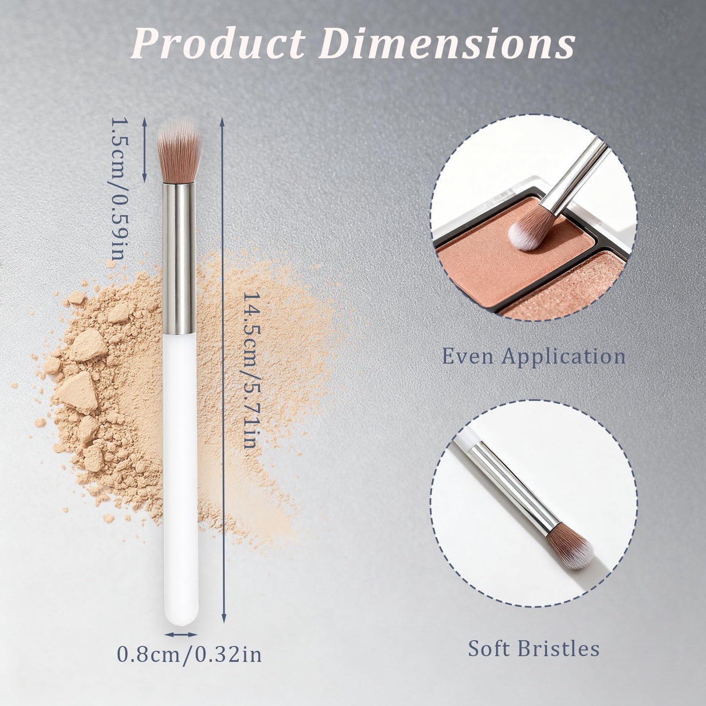 Blending Eye Brush - Professional Eyeshadow & Eyeliner Brush for Seamless Blending and Natural Finish, Vegan & Cruelty-Free Synthetic Bristles Beauty & Personal Care Brvlsoc