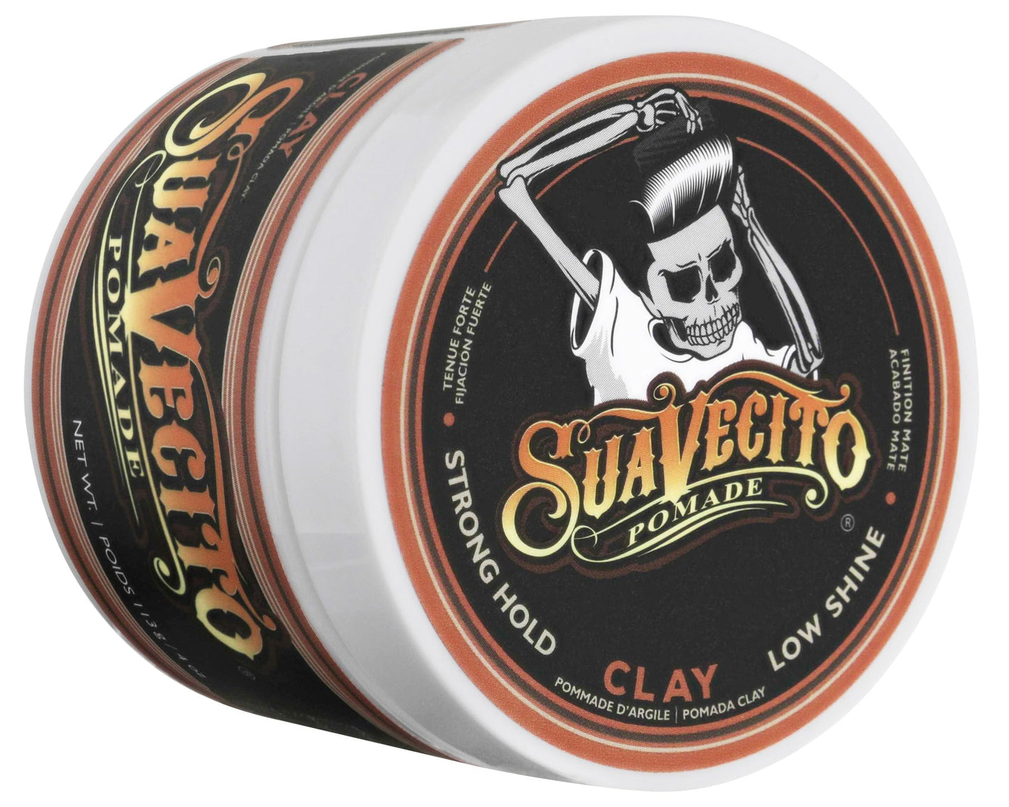 Suavecito Pomade Firme Clay 4 oz, 1 Pack - Strong Hold For Men - Low Shine Matte Hair Pomade For Natural Texture Hairstyles Beauty & Personal Care Suavecito