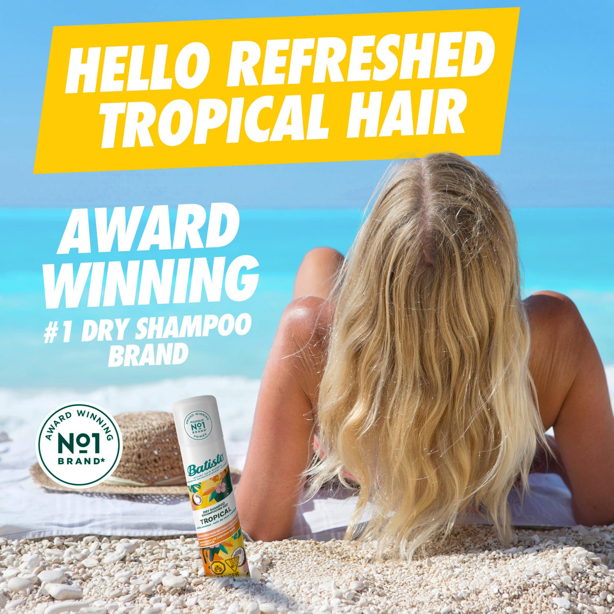 Batiste Dry Shampoo, Tropical, 6.73 Ounce (Packaging May Vary) Beauty & Personal Care Batiste