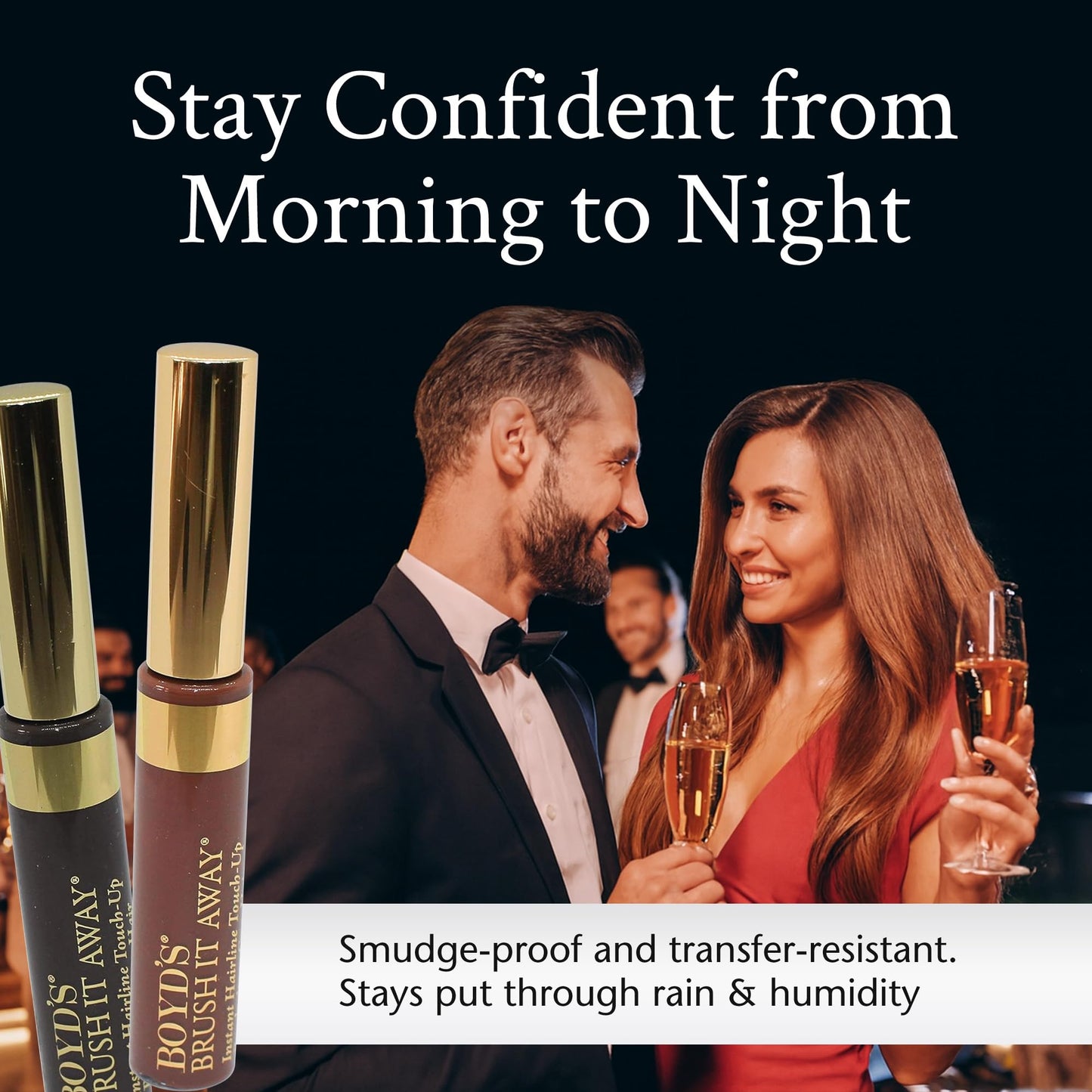 Boyd’s Brush It Away | Grey Hair Root Touch Up for Women & Men | Temporary Hair Color Mascara | Quick-Dry Water-Resistant Concealing Formula | Light Beauty & Personal Care BOYD'S MADISON AVENUE