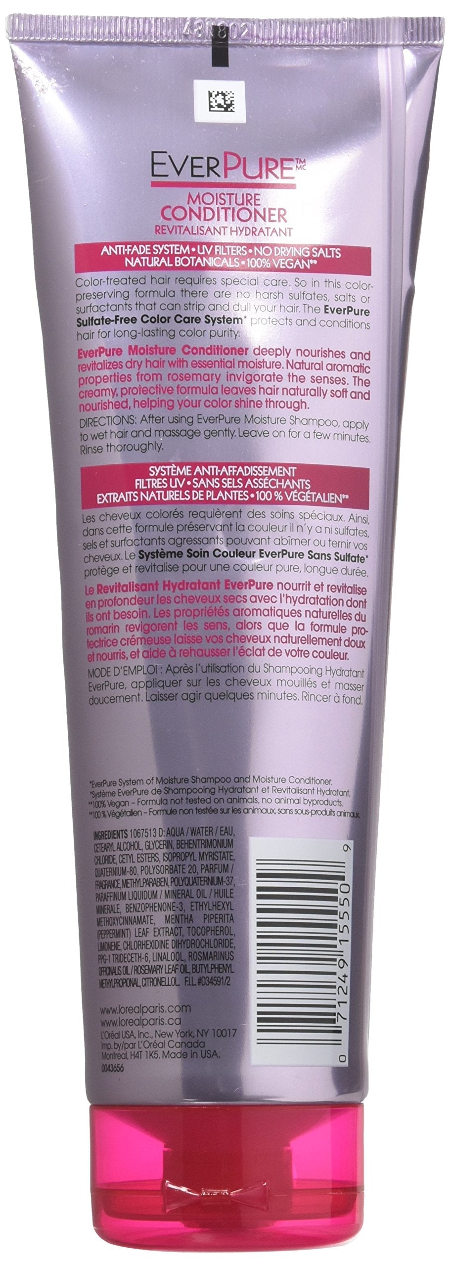 Loreal Everpure Conditioner Sulfate-Free 8.5oz (Anti-Fade) (6 Pack) Beauty & Personal Care L'Oreal Paris