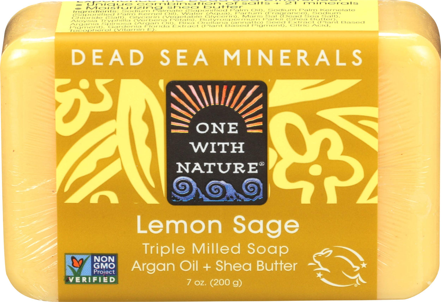 One With Nature Dead Sea Lemon Verbena Bar Soap, 7 Ounce - 2 per case. Beauty & Personal Care One With Nature