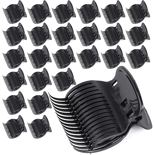 Tbestmax 24 Hot Roller Clips for Hair Curler Claw Clip Replacement Hair Section Styling for Women Girls Black Beauty & Personal Care Tbestmax