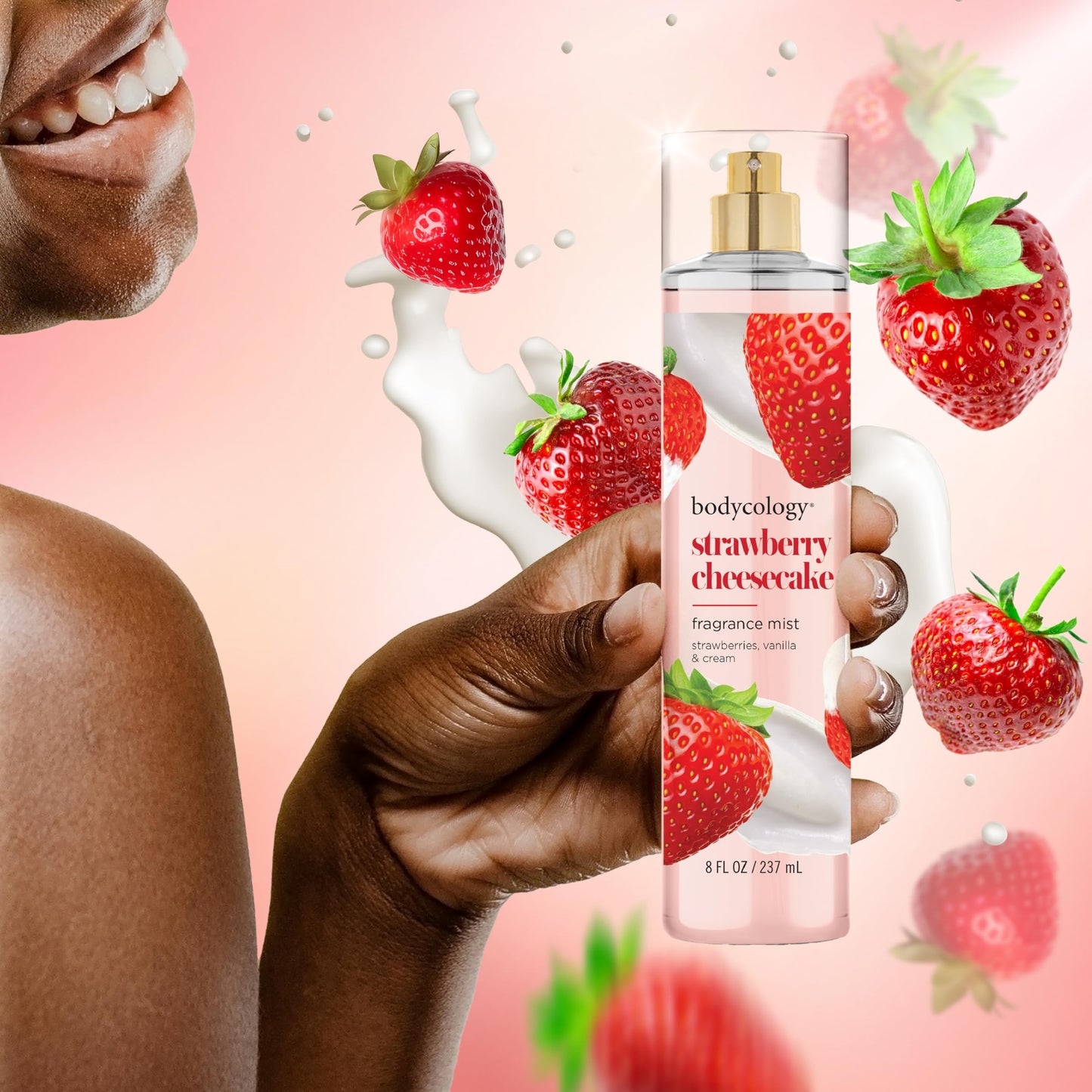 Bodycology Long-Lasting Fragrance Body Mist, Strawberry Cheesecake, 8 fl oz (Pack of 2) Beauty & Personal Care Bodycology