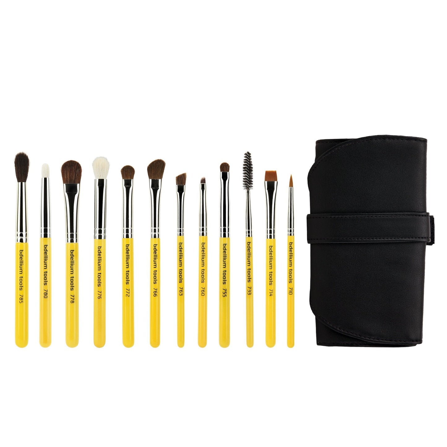 Bdellium Tools Professional Makeup Brush Travel Series - Eyes 12pc. Brush Set with Roll-Up Pouch Beauty & Personal Care bdellium tools