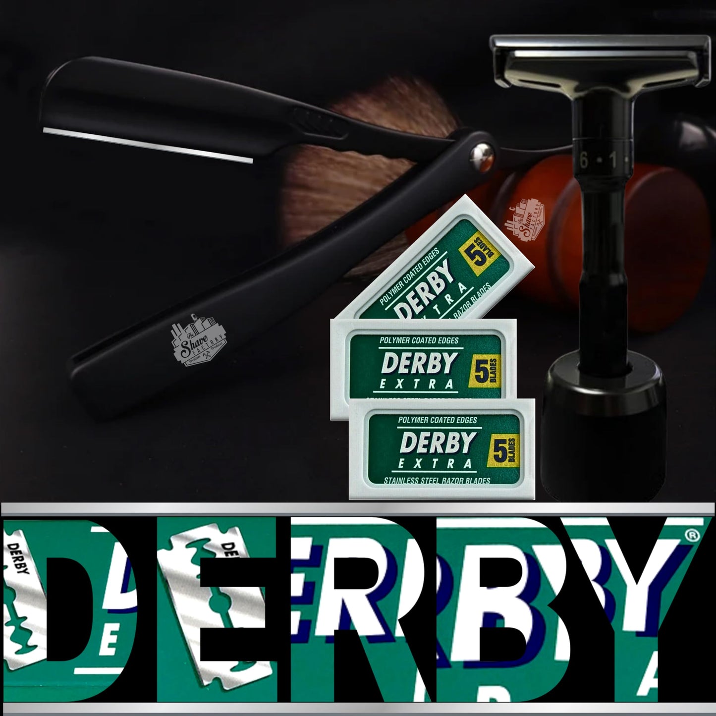 400 "Derby Extra Professional" Double Edge Razor Blades for straight razor (400) Beauty and Personal Care the shave factory