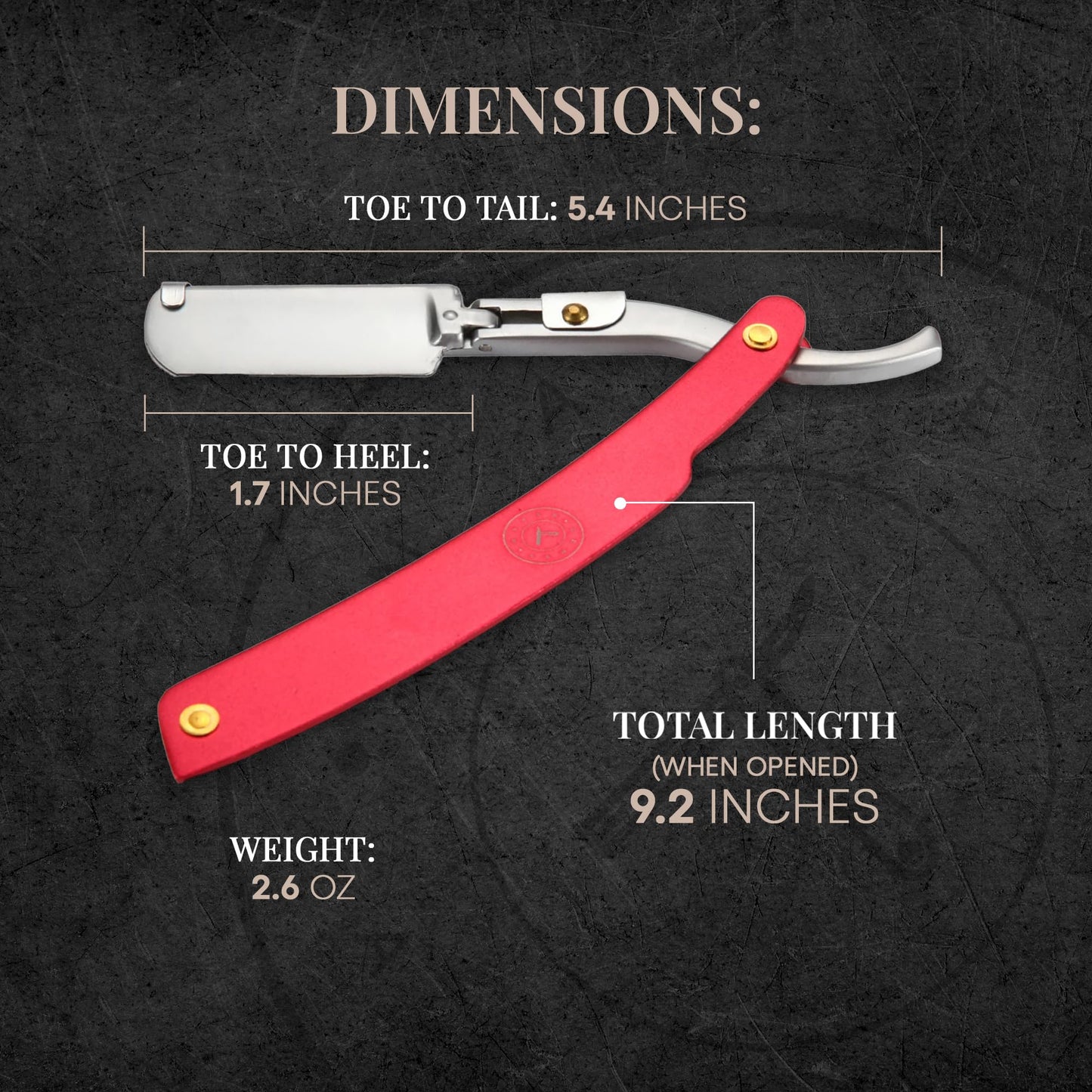 Best Shavette Straight Razor - Replaceable Blade Straight Razor, Metal Handle Shavette, No Stropping or Honing Needed, Great For Beginners, Starter Beauty and Personal Care Naked Armor