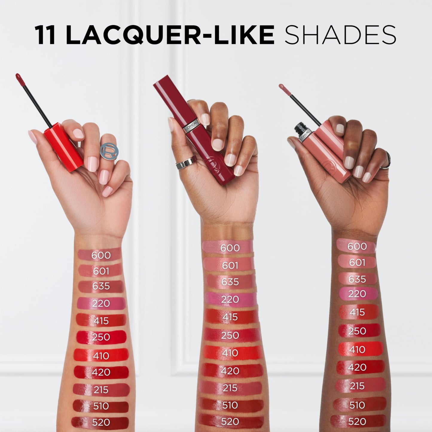 L'Oreal Paris Infallible Lacque Resistance Liquid Lipstick, 16HR Long Lasting Lip Makeup with Lacquer-Like Shine and Zero Transfer, 600, Le Nu Rose Beauty & Personal Care L'Oreal Paris
